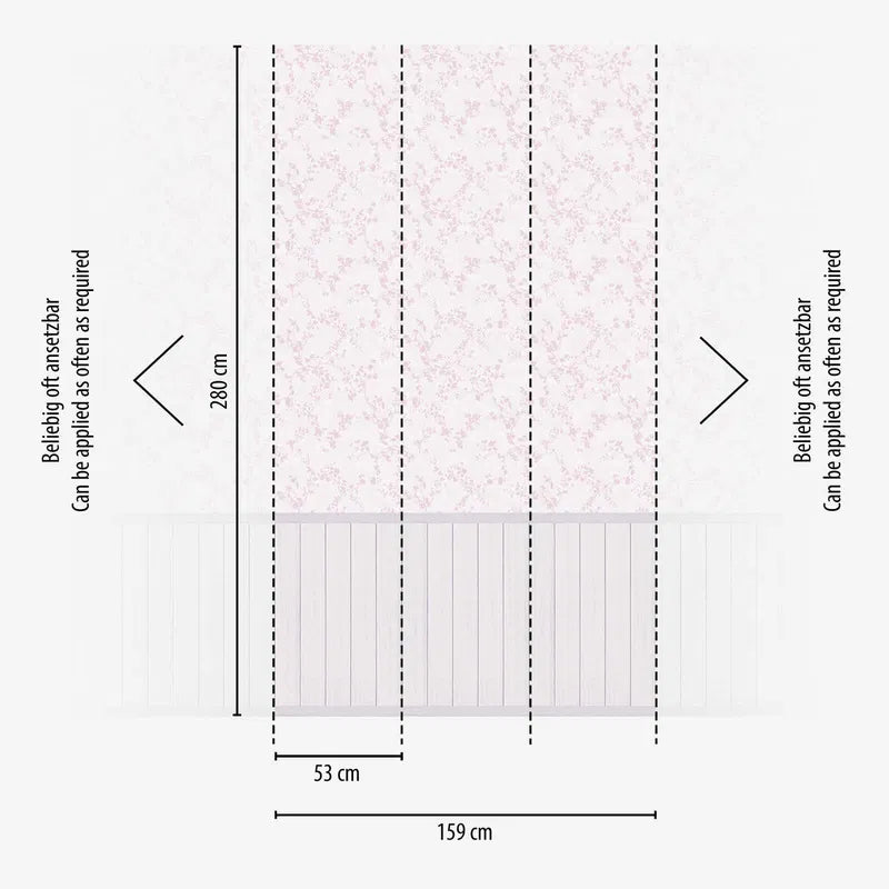 Panoramique Bloomy Pink- Réf: 770751