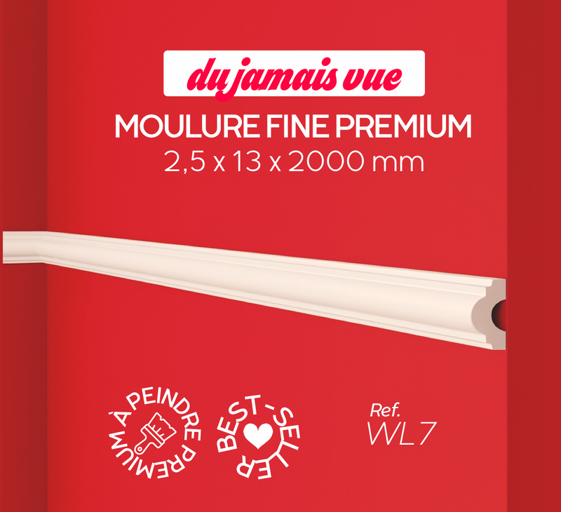 Cimaise WL7 WALLSTYL® – Moulure décorative polyvalente