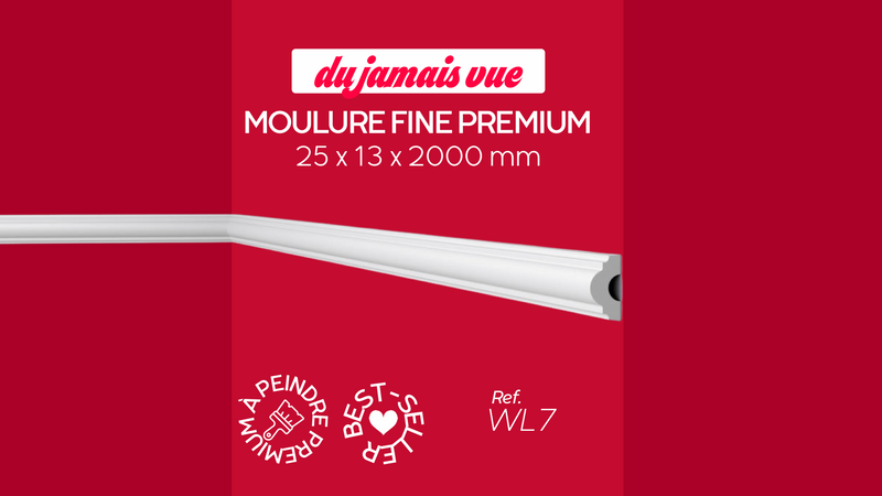 Cimaise WL7 WALLSTYL® – Moulure décorative polyvalente