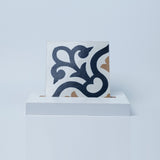 Carreau de ciment - Atlantis bleu ref. 0265212M pack 12 pièces - tiline - Revêtement Maroc