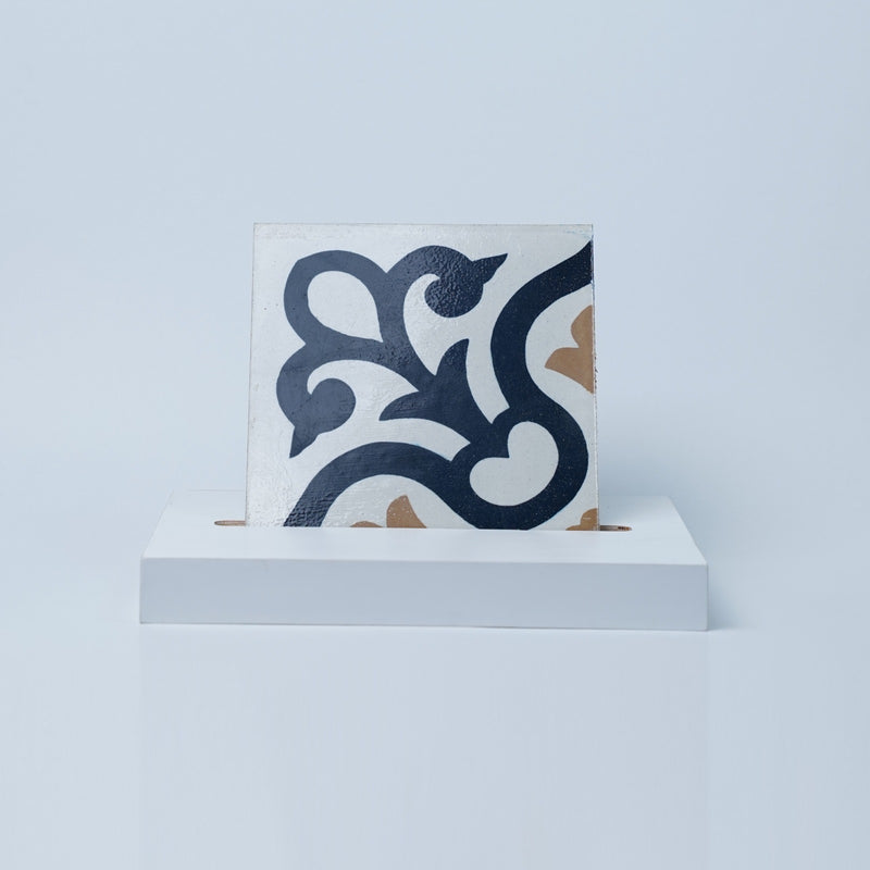 Carreau de ciment - Atlantis bleu ref. 0265212M pack 12 pièces - tiline - Revêtement Maroc