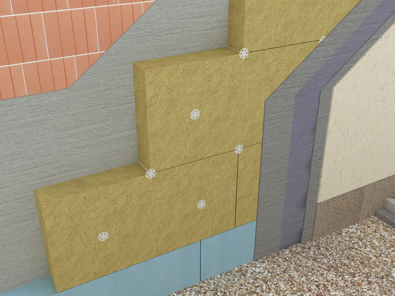 RAVATHERM® ETICS Stone Wool Board – Panneau de laine de roche - isolation thermo-accoustique et coupe-feu pour façades