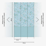 Panoramique Bloomy Blue- Réf: 770731