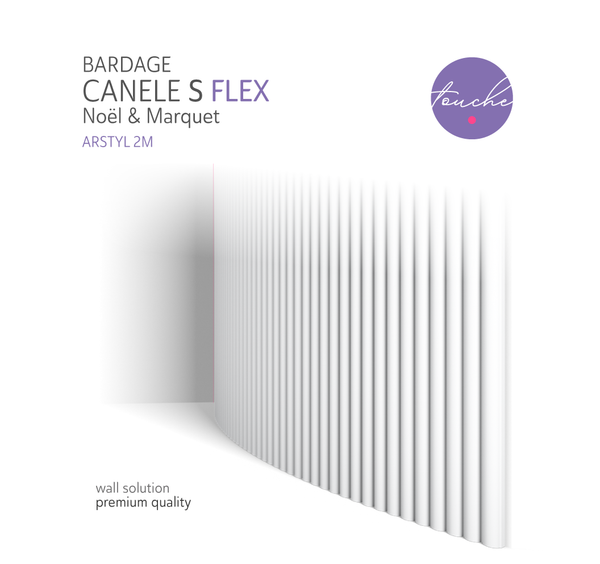 CANELÉ S FLEX – Panneau mural & bardage 3D flexible haut de gamme