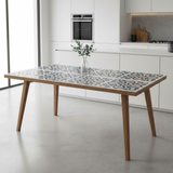 Carreau de ciment - Atlantis bleu ref. 0265212M pack 12 pièces - tiline - Revêtement Maroc