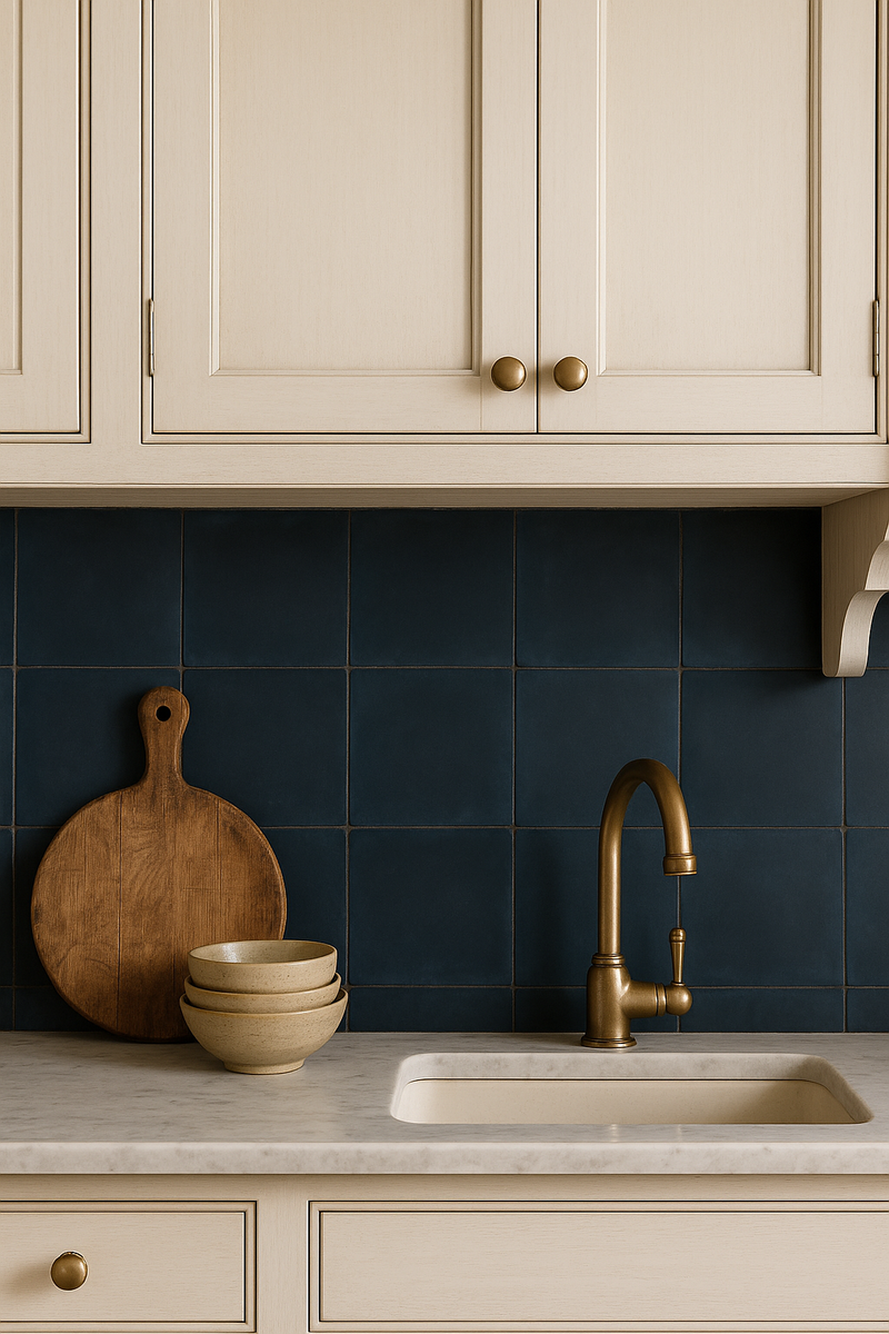 Cement tile - bleu mogador ref. 0225212 pack 12 pièces - tiline