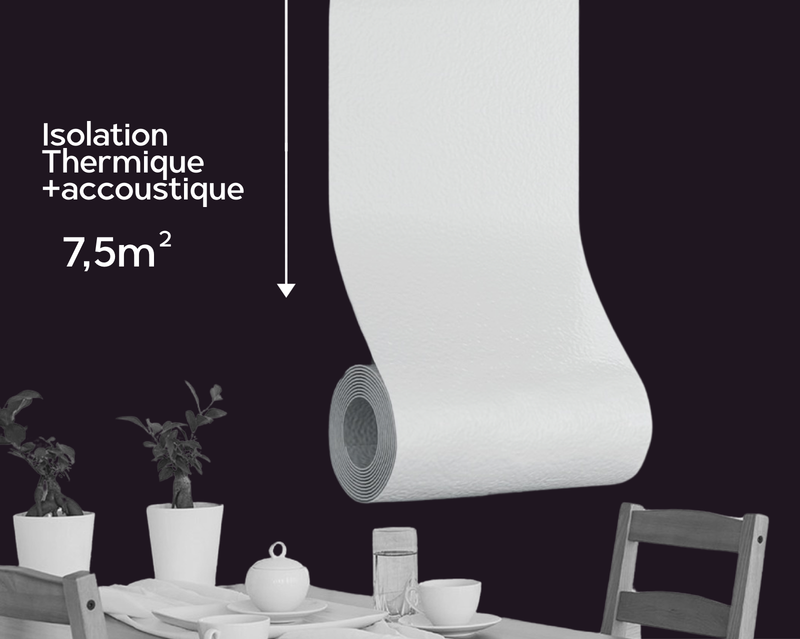 Rouleau d'isolation phonique NOMA THERMACOUSTIC (12,5m*0,6m=7,5m²) épaisseur 2mm