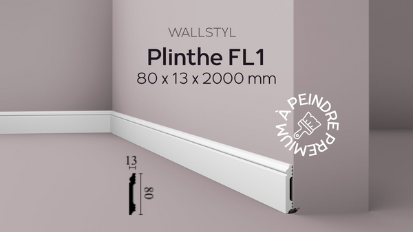 Plinthe FL1 Wallstyl - 80 x 13 x 2000 mm