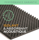 لوح عازل للصوت 500x1000x25 مم Noma Acoustic