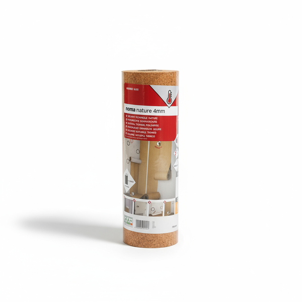 Rouleau d'isolation en liège naturel (5m*0,5m=2,5m²) épaisseur 4mm