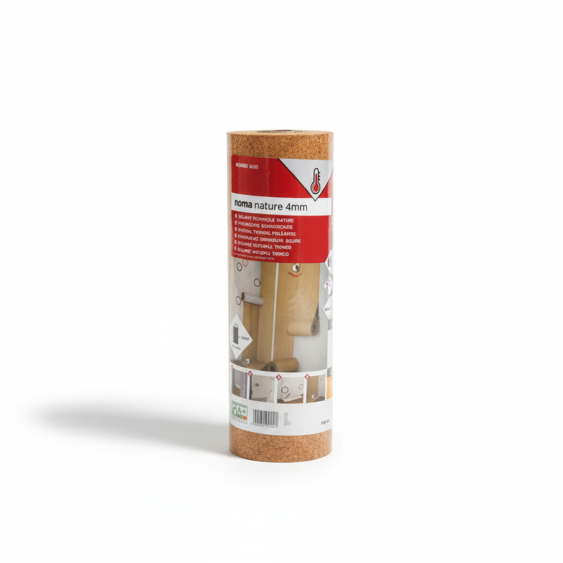 Rouleau d'isolation en liège naturel (5m*0,5m=2,5m²) épaisseur 4mm