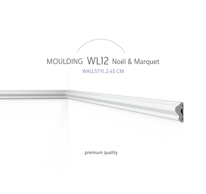 Cimaise WL12 WALLSTYL® – Moulure décorative murale et plafond