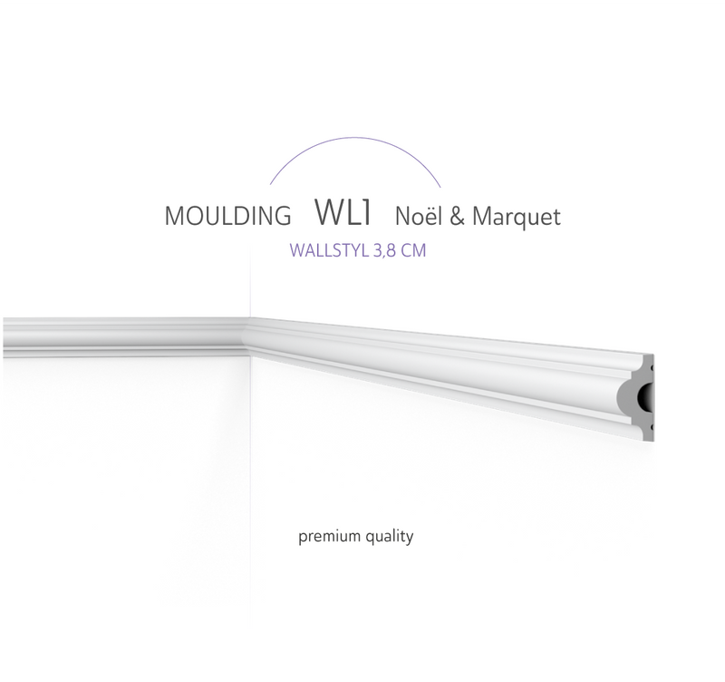 Cimaise WL1 WALLSTYL® – Moulure décorative murale et plafond