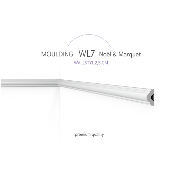 Cimaise WL7 WALLSTYL® – Moulure décorative polyvalente