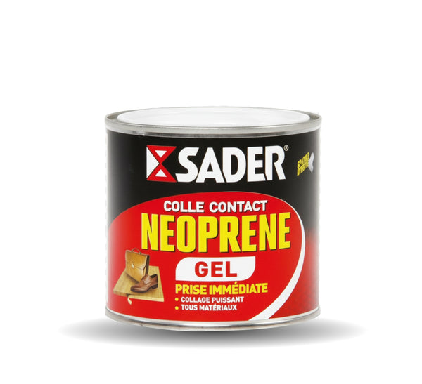 Kit Colle contact néoprène gel Sader 500ml + Raclette essentielle - Revêtement Maroc