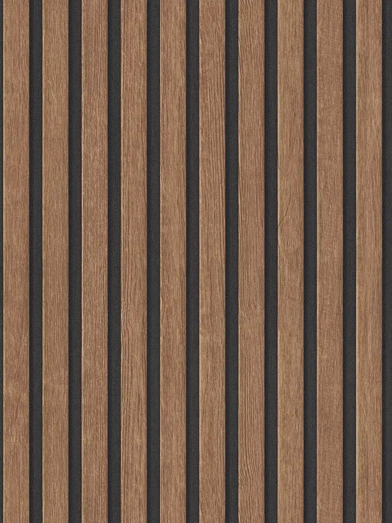 Papier peint effet bardage -Réf: 391098-