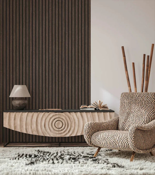 Papier peint effet bardage -Réf: 391093-