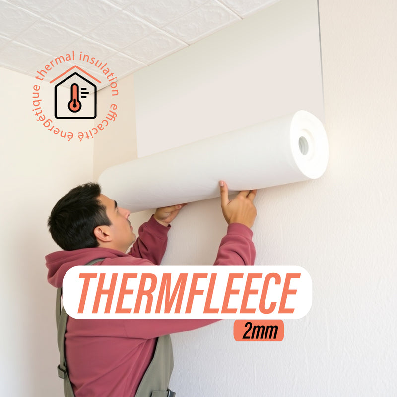 THERM FLEECE interior wall thermal insulation roll (10m*0.5m=5m²) thickness 4mm