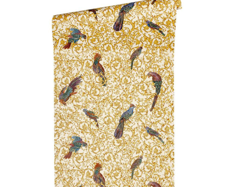 Wall covering Barocco Birds by Versace -ref: 370532- 